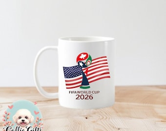 world cup 2026 mug, world cup lover, soccer lover, world cup mug, themed mug, soccer fan, Usa Mexico Canada world cup, USA world cup