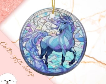 Unicorn Christmas Ornament, Custom Unicorn Ornament, Girls Personalized Christmas, girls ornament, girls gift, unicorn ornament 401
