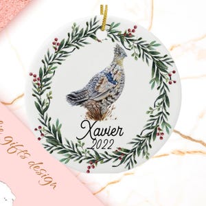 Grouse Christmas Ornament, Personalized Grouse Ornament, Grouse Gift, Grouse Christmas Tree Decor, Grouse Decoration, Grouse 213