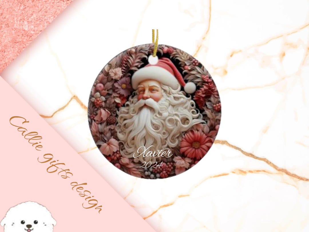 Custom Santa Ornament