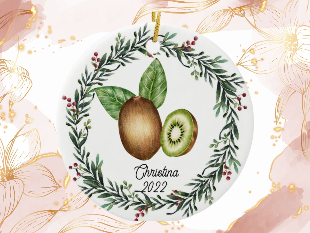 Kiwi Christmas Ornament, Personalized Kiwi Ornament, Kiwi Gift, Kiwi