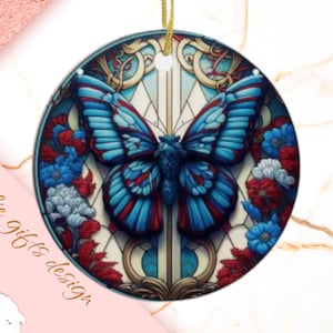 butterfly  Christmas Ornament, Personalized butterfly  Ornament, butterfly  Gift, butterfly  Christmas Tree Decor,  butterfly Decoration 370