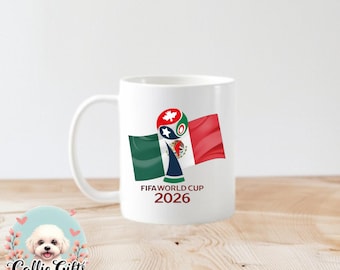 world cup 2026 mug, world cup lover, soccer lover, world cup mug, themed mug, soccer fan, Usa Mexico Canada world cup, Mexico world cup