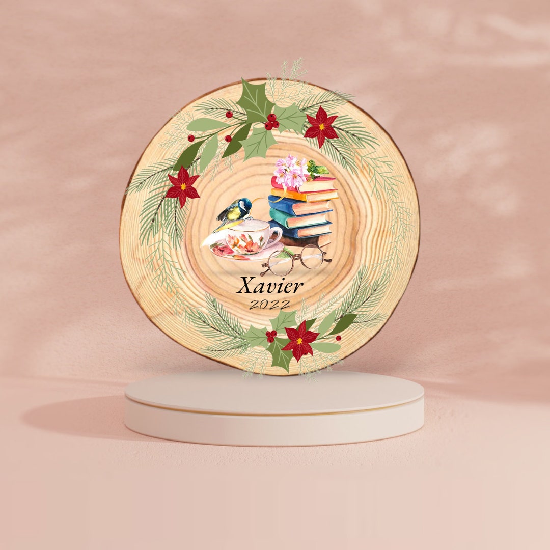 Reading Ornament, Custom Reading Ornament, Reading Gift, Reading