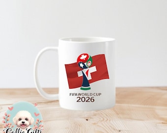 world cup 2026 mug, world cup lover, soccer lover, world cup mug, themed mug, soccer fan, Usa Mexico Canada world cup, Switzerland world cup