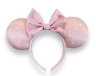Silk Pink Polka Dot Ears