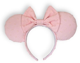 Bubblegum-Pink polka dot ears