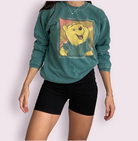 1990's green Winnie the Pooh Sweatshirt - image 2