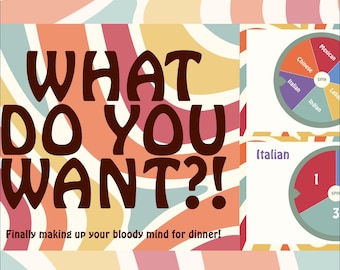 WHAT do YOU WANT?! The Digital Dinner Spinner
