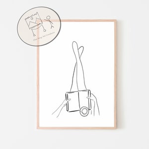 Book and Coffee, Bookish Print, Bookish Gift, Book Wall Art, One Art Print, Minimalist Wall Art, Coffee Hands Art Print, Printable Wall Art