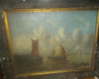 Antique boat painting Mr big