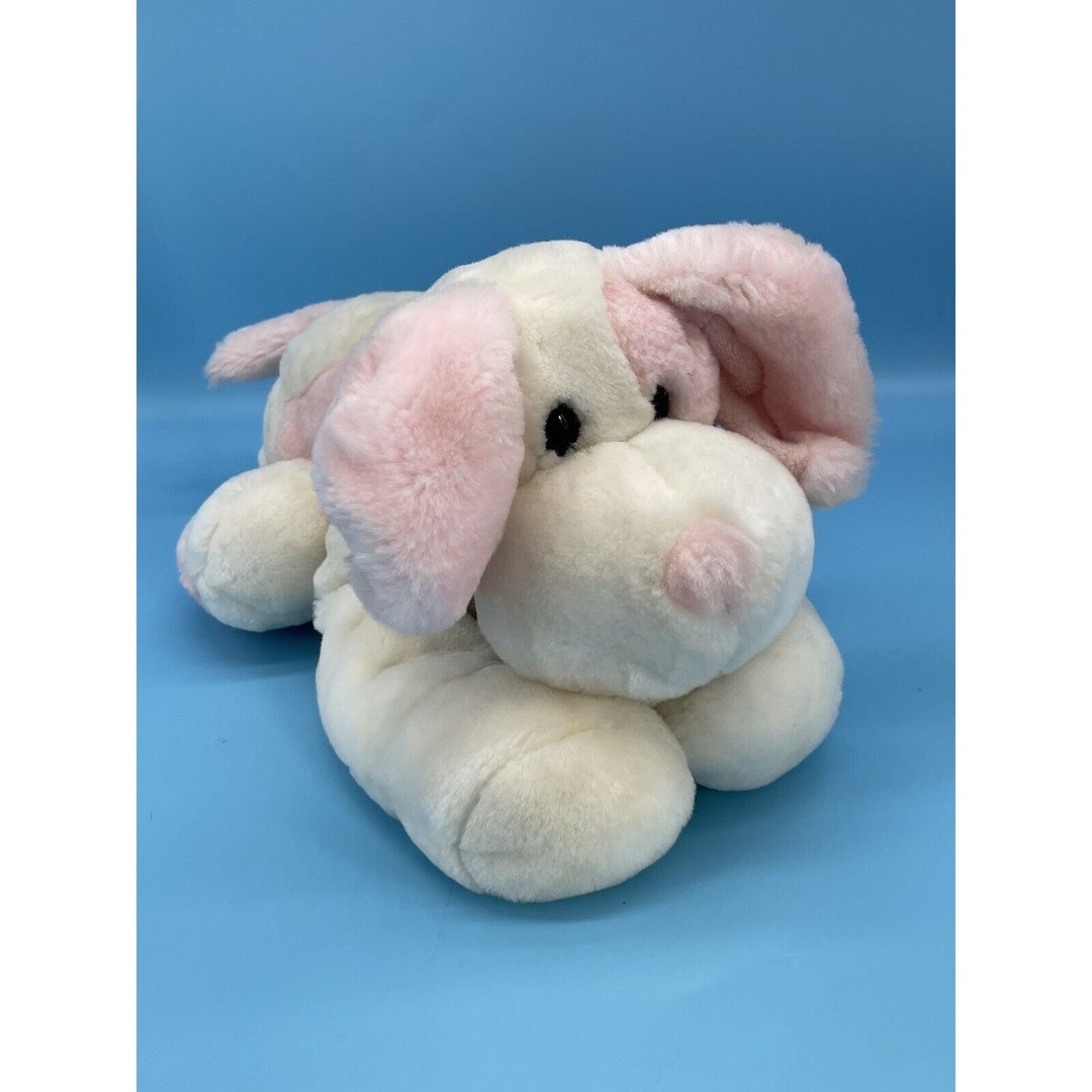 Vintage Animal Alley Toys R Us Puppy Dog 12 Pink White Etsy