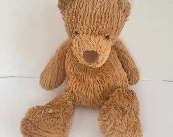 Manhattan Toy Company Spice Teddy Bear 13" Stuffed Plush Brown Ribbed Floppy k