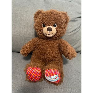 Build a Bear Happy Birthday Teddy 15&quot; Brown Stuffed Plush Toy x