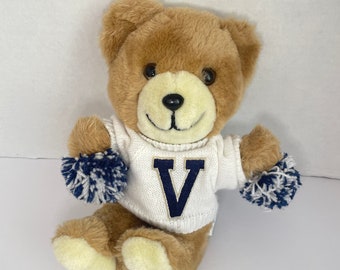 Vintage Trudy Cheerleader Teddybär 11 "Gefüllter Plüsch Pom Poms Pullover 0