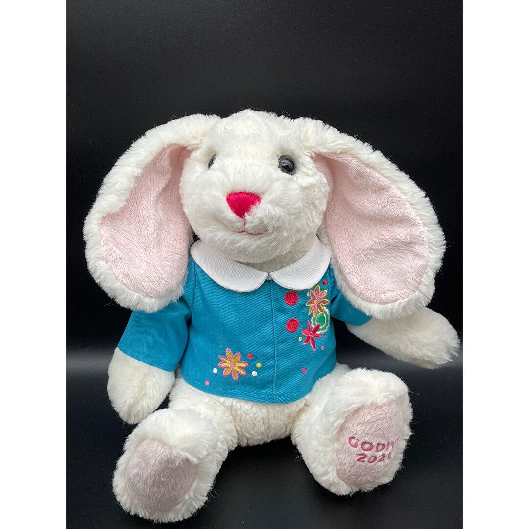 Godiva Chocolatier Bunny Rabbit 11 White Stuffed Plush Etsy