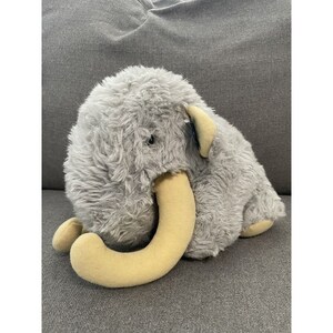 Vintage 1981 Applause Demetria Woolly Mammoth 11" Realistic Gray Stuffed Plush U