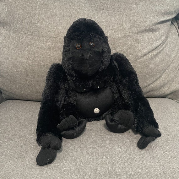 Fiesta Gorilla 10 Realistic Stuffed Plush Monkey Ape Black Safari Jungle Toy X Etsy UK