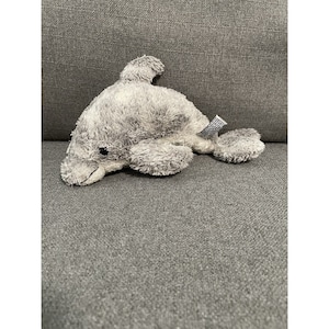 Aurora Bottlenose Dolphin 8&quot; Realistic Gray Stuffed Plush Fish Marine Sea Animal