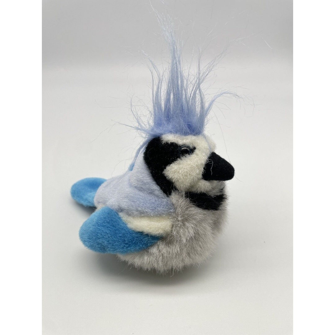 K&M Wild Republic Blue Jay Bird 7 Realistic Stuffed Plush Sound Chirp