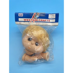 Vintage Westrim Craft Doll Parts Tommy with Hands Blonde Hair Head 9609 Male Boy