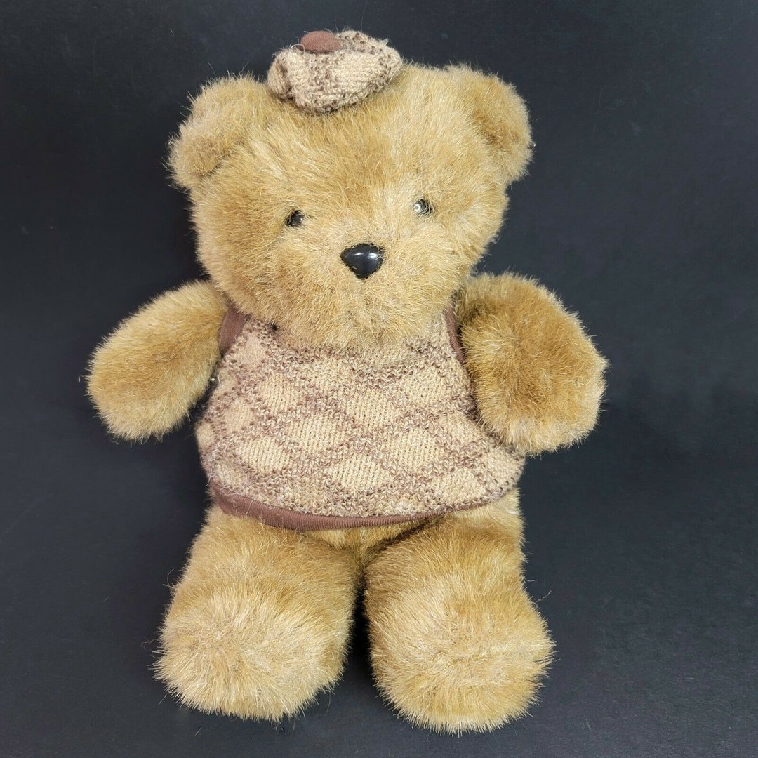 Vintage 1984 Emotions Mattel Teddy Bear 11" Brown Plush Stuffed Toy ...