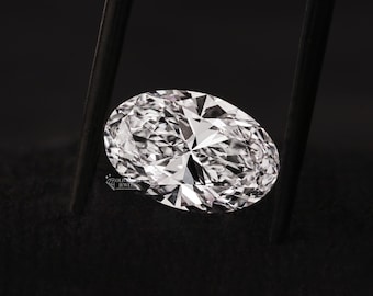 IGI Certified Oval Lab Grown Diamond, 3.0 Ct Oval Cut Diamond For Personalized Jewelry, E-VS1 Clarity Diamond,Engagement Gift For Wife,Gifts