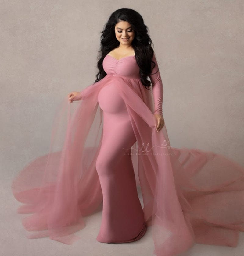 Pink Pregnancy Gown 