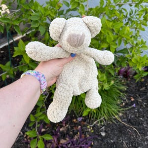 Crochet Bear Lovey Snuggler