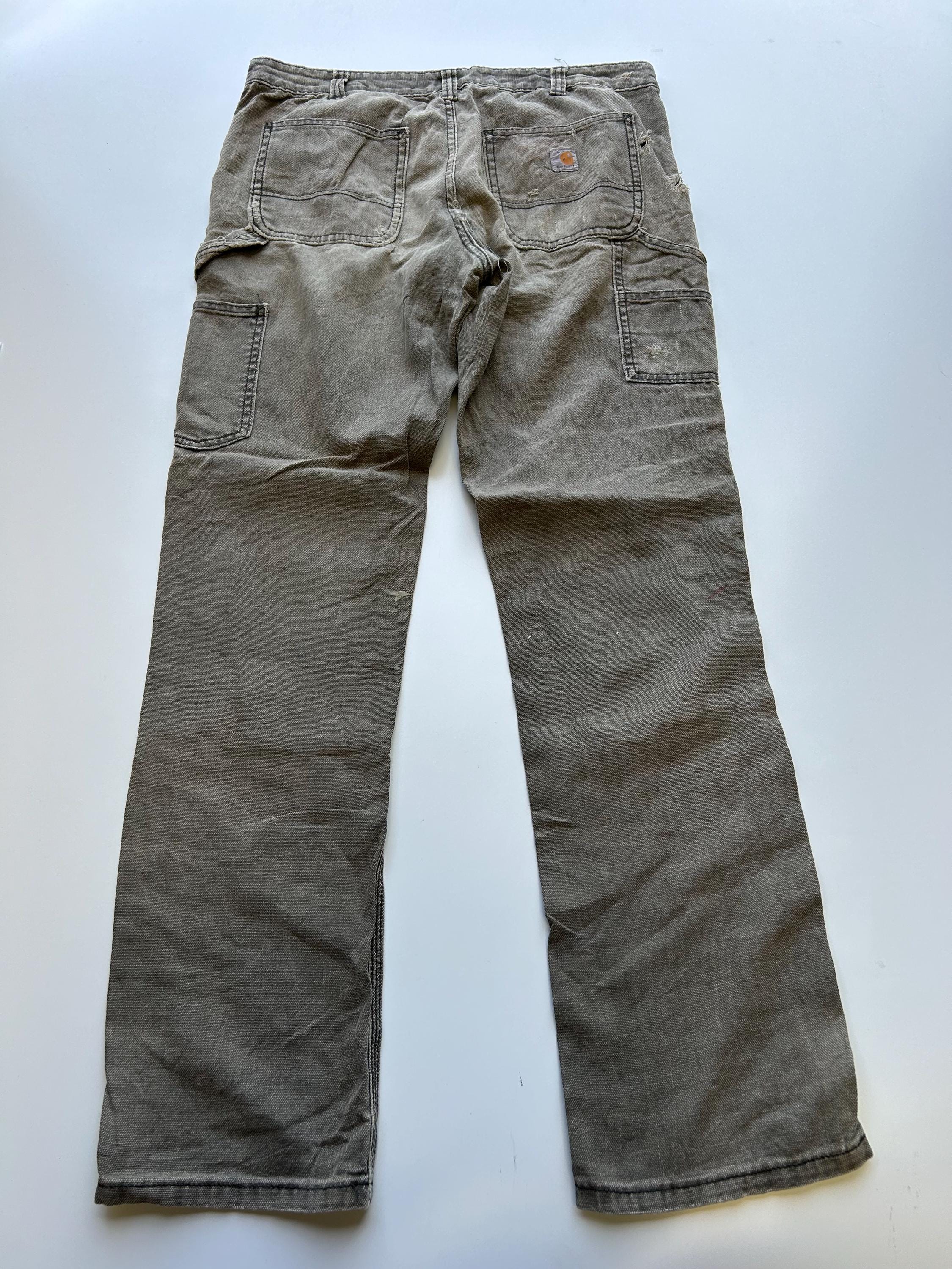 Mens Carhartt Double Knee Trouser / Pants - 1990s Vintage