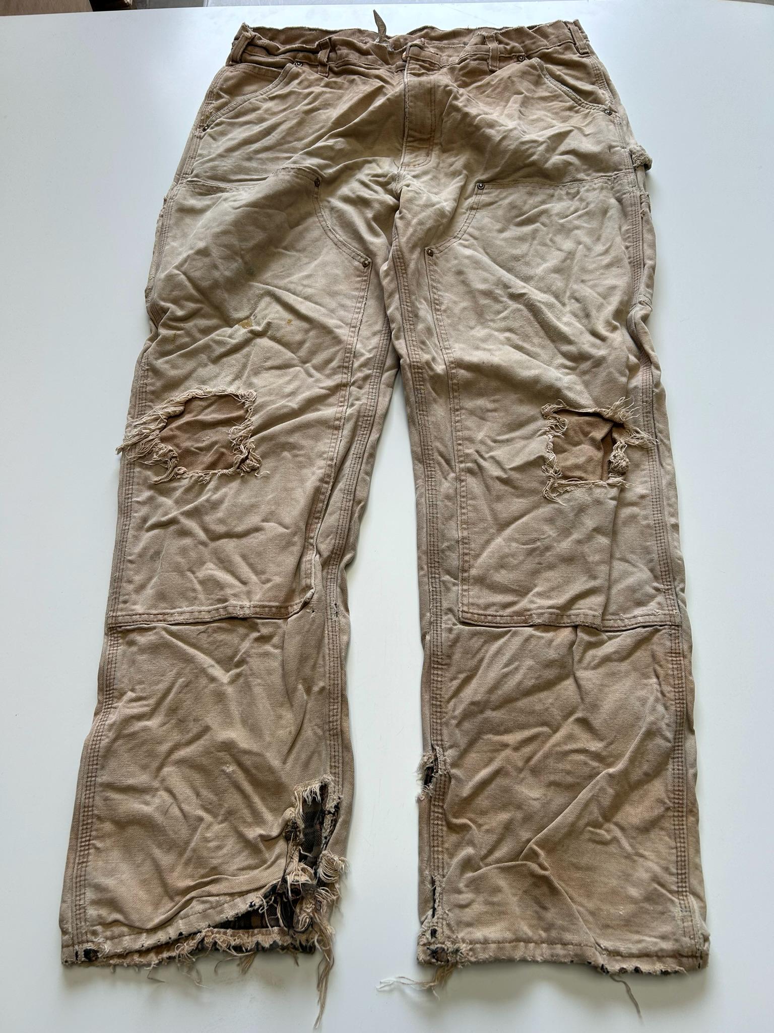 パンツ Vintage 90s Patchwork Double Knee Pants Vintage Carhartt Double Knee Patchwork Pants Dungaree B01