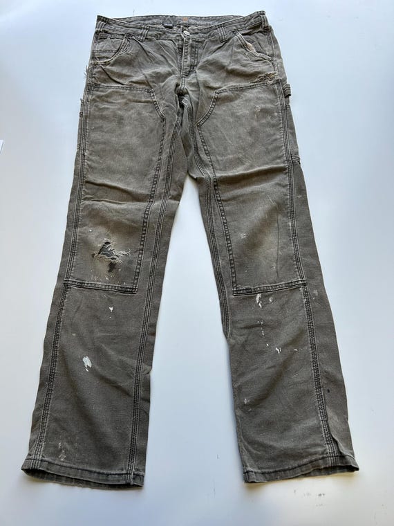 Rare VTG CARHARTT Double Knee Zip Fly Denim Jeans 80s 90s