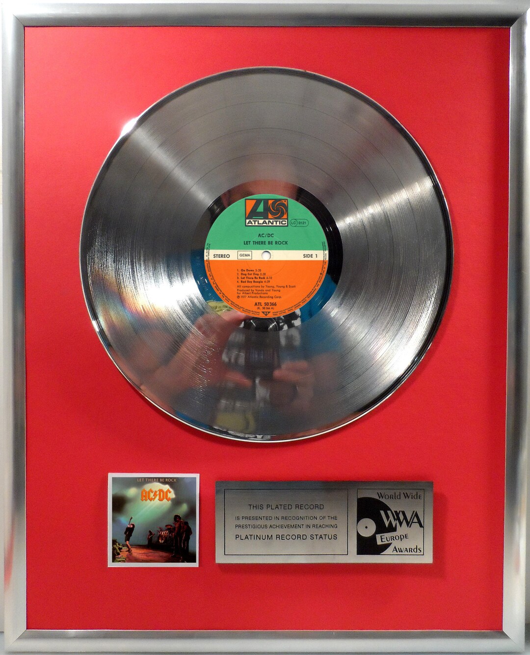 Collage With AC/DC ACDC Let There Be Rock Silver / Gold Record - Etsy