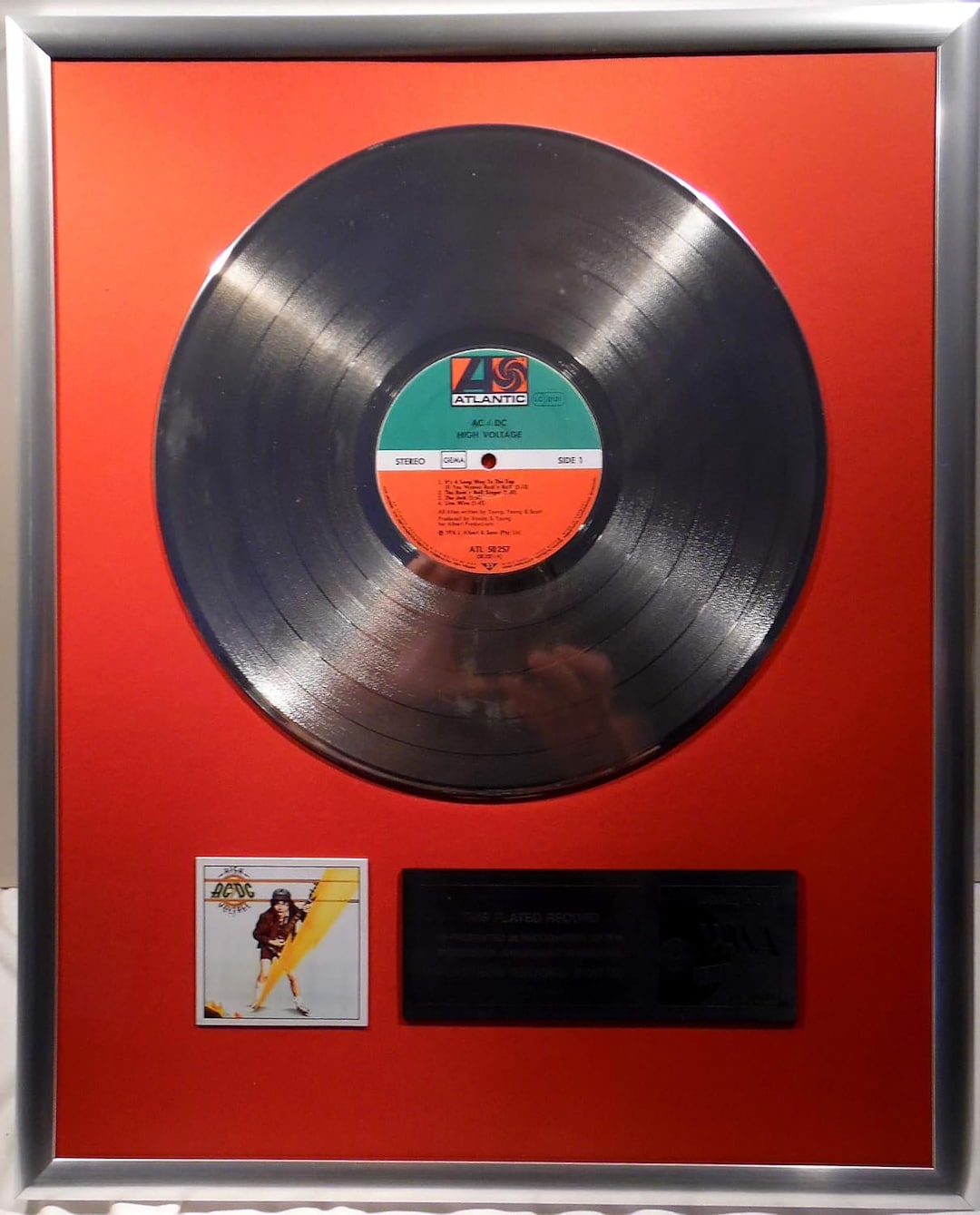 Collage With AC/DC, High Voltage Silver / Gold Record - Etsy