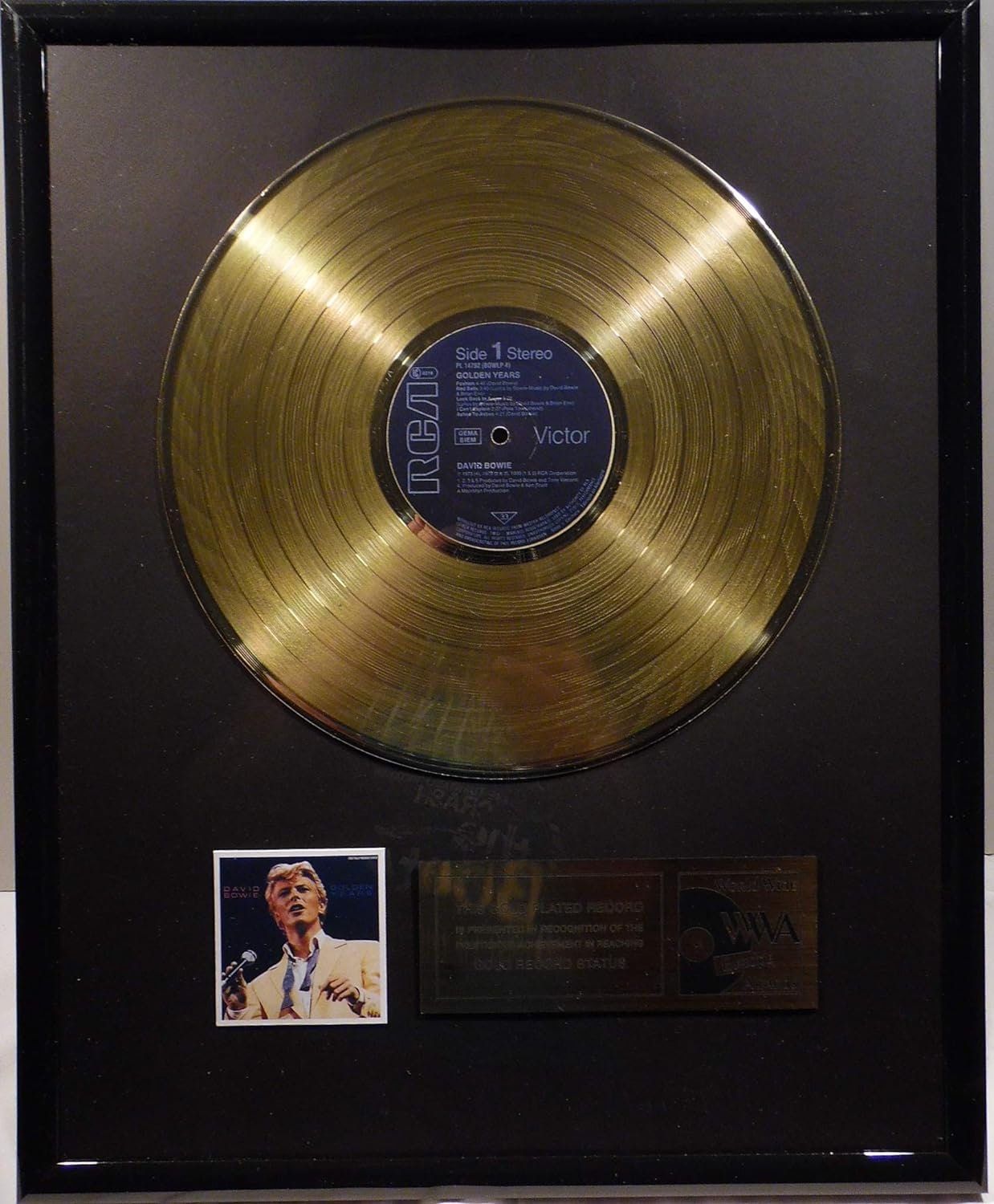David Bowie レコード(Gold Vinyl) 稀少Goldプレミア高音質ハンキー