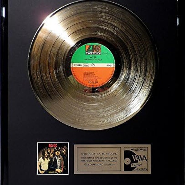 Collage with AC/DC - Powerage gold record gold record