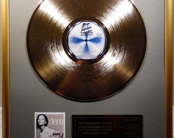 Collage with Diana Ross - Diana gold record