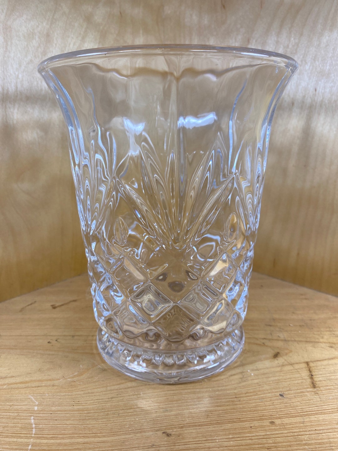 Deplomb Lead Crystal Vase Made in the USA 6 X 7.5 Very Etsy