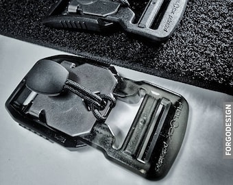 Przezroczysta czarna klamra _Fidlock_V_Buckle 20