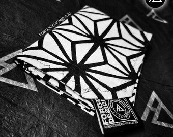 Japońska chusteczka do nosa: kieszonka z geometrycznym nadrukiem-H9