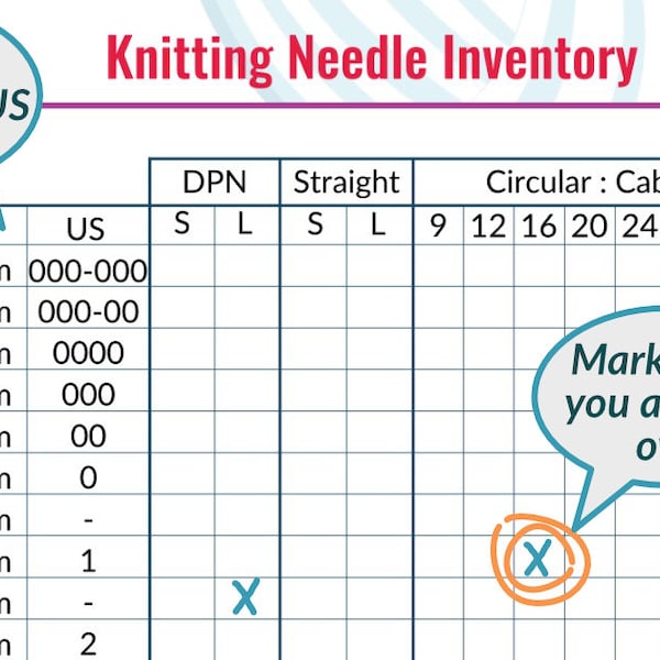 Knitting Needle Etsy