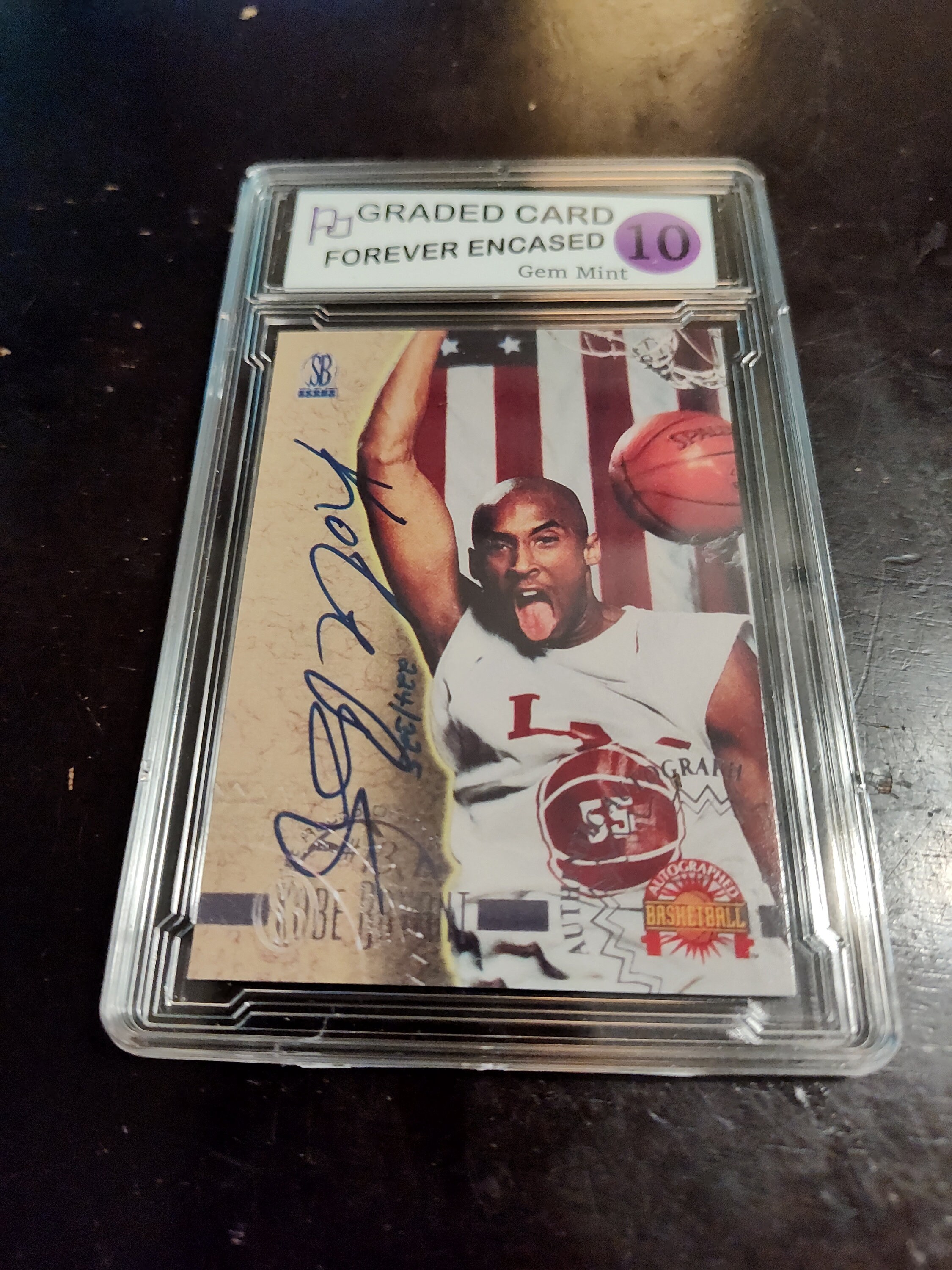 Scoreboard 1996 Kobe Bryant Rookie Auto Gem Mint 10 Auto Facsimile 