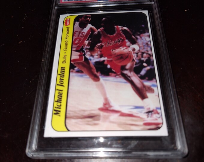 michael jordan 1986 fleer sticker rookie card
