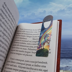 Fantasy Bookmark - Unicorn Bookmark - Metal Bookmark