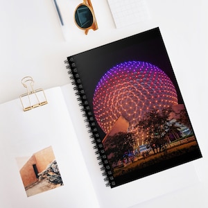 Disney Notebook - Spaceship Earth Notebook - Epcot Notebook