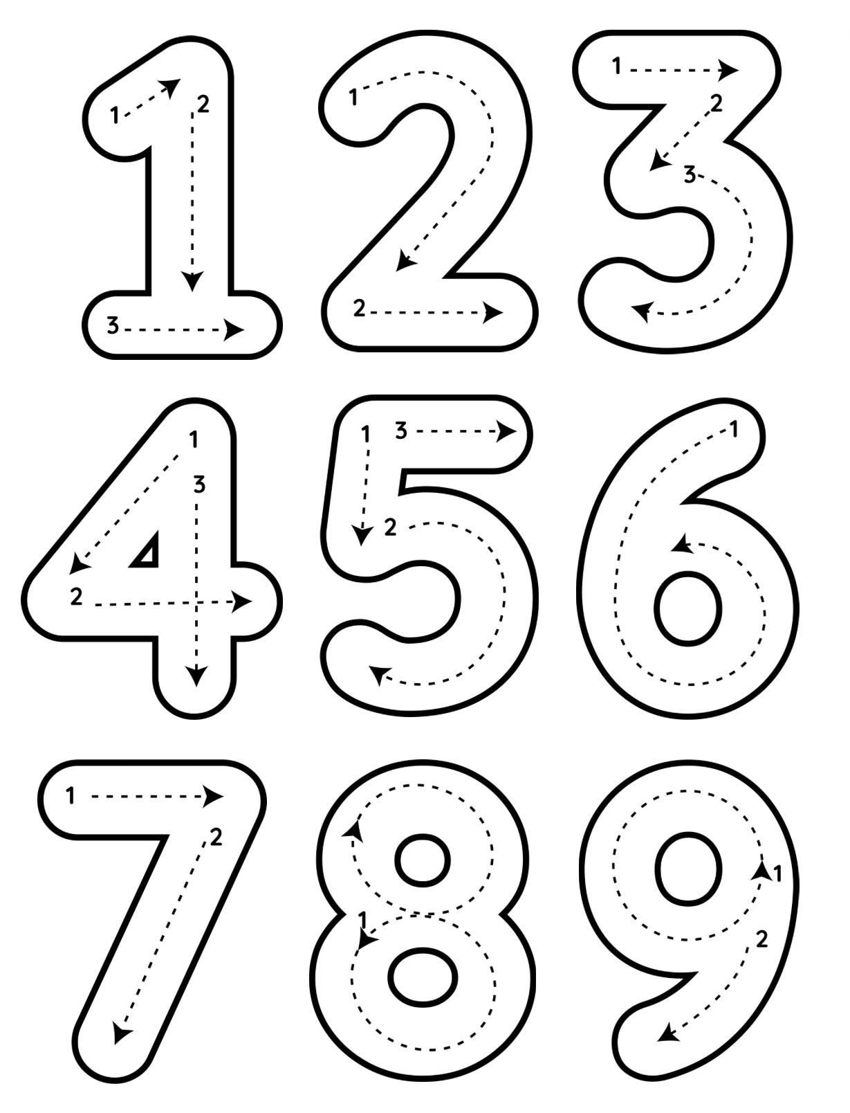 Printable Tracing Alphabet & Numbers Etsy