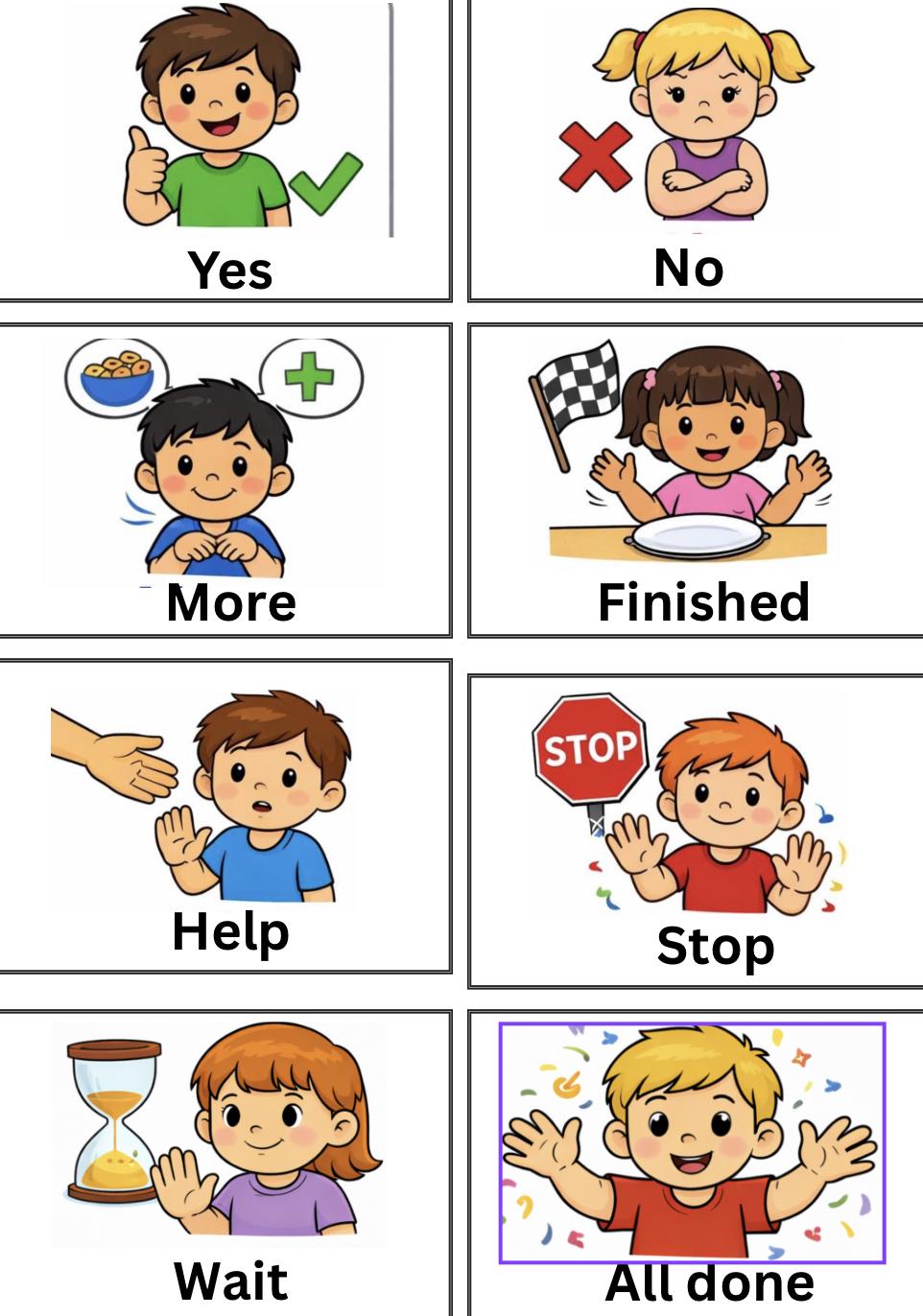 Autism Visual Communication Cards | Printable AAC & PECS Inspired ...