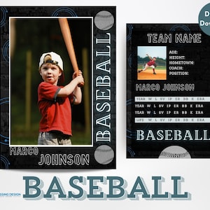 Baseball Trading Card Template | Trading Card Template | Canva Template | Editable Trading Card | Baseball Card