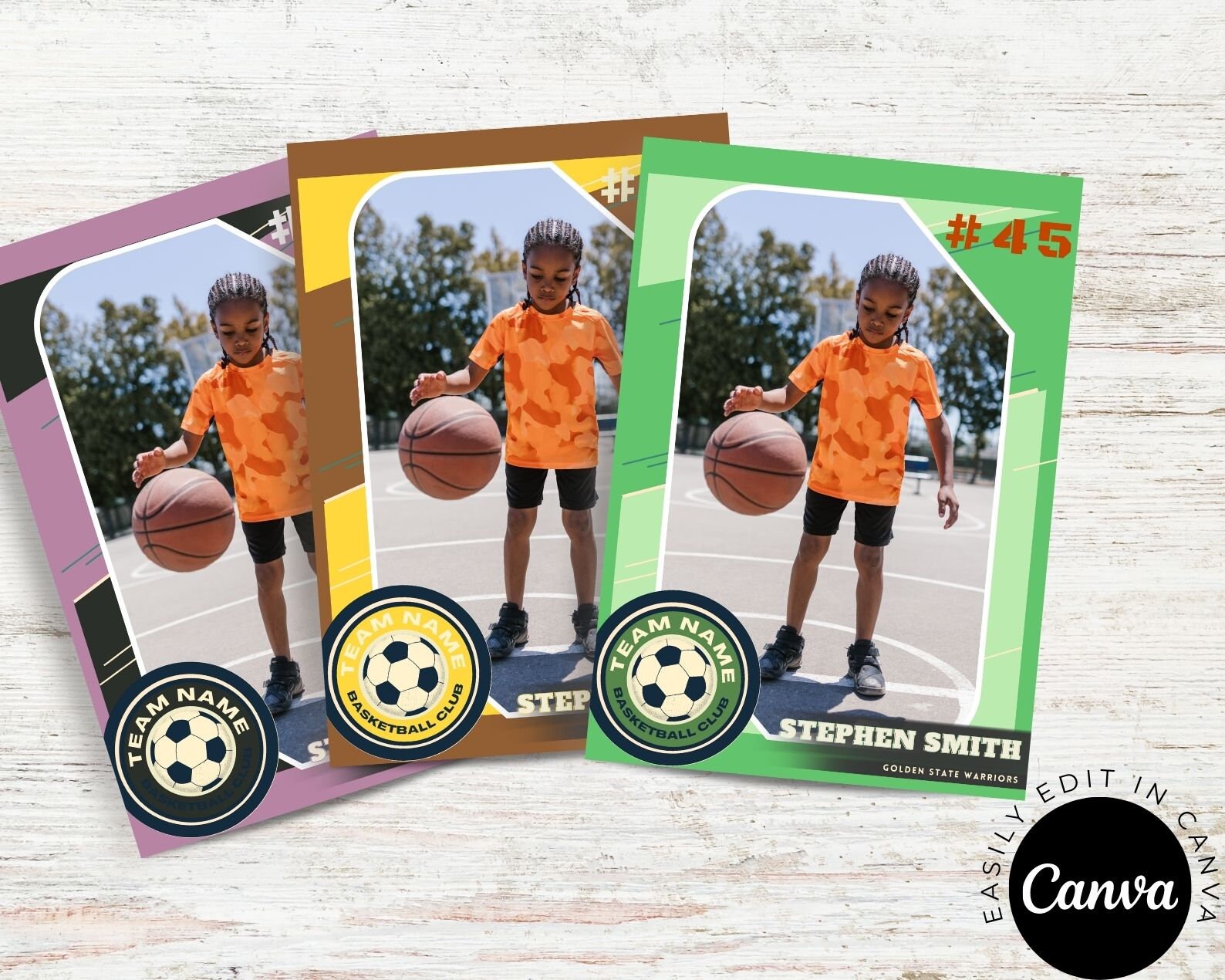 Basketball Trading Card Template Trading Card Template Etsy