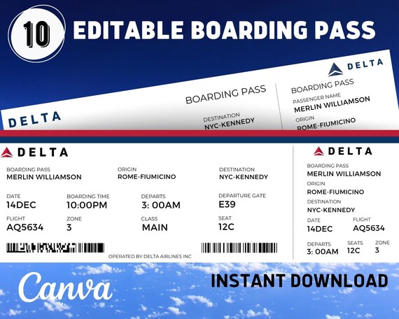 Delta Boarding Pass